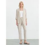 Selen Çizgili Pantolon 26YSL5589, 36, 5003376404, Bej, Kadın