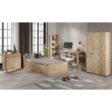 Selen Çocuk Odası Takımı Meşe - 5 Parçalı Tamamı 1. Kalite Mdf Meşe