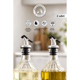 Selen Concept Akıllı Basmalı Yağdanlık Tıpası 2'Li Set - Sızdırmaz Damlatmaz Universal Şişe Ağzı