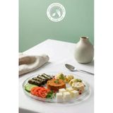 Selen Concept Aura Model Orta Boy El Yapımı Cam Servis Ve Yemek Tabağı