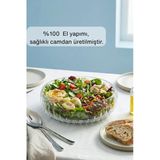 Selen Concept El Yapımı Orta Boy Cam Salata Kasesi