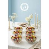 Selen Concept Küme Model Küçük Boy El Yapımı Cam Çorba Kasesi ve Salata Sunumluk 6lı Set - 600 ml