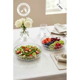 Selen Concept Sieana Model El Yapımı Cam Salata Ve Meyve Kasesi 2'Li Set
