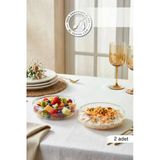 Selen Concept Simge Model Orta Boy El Yapımı Cam Salata Kasesi 2'Li Set
