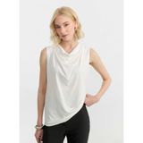 Selen Degaje Yaka Düz Bluz 26YSL8463, 44, 5003373241, Ekru, Kadın