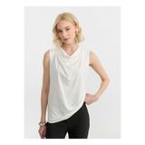 Selen Degaje Yaka Düz Ekru Kadın Bluz 26YSL8463
