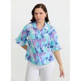 Selen Emprime Normal Fit Bluz, 46, 5003380973, Mavi, Kadın