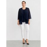 Selen Lacivert Kadın Taşlı Normal Fit Bluz 26YSL8371 - 48