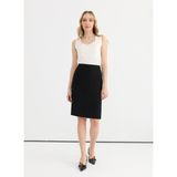 Selen Normal Bel Lacivert Kadın Düz Standart Etek 25YSL3460 - 40