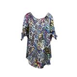 Selen Regular Fit Günlük Bluz, 48, 5003039671, Mavi, Kadın