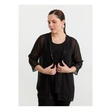 Selen Siyah Kadın Payetli Ceket 26YSL1616