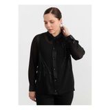 Selen Siyah Kadın Taşlı Bluz 26YSL8370