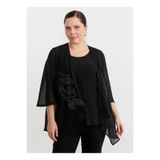 Selen Siyah Kadın Taşlı Bluz 26YSL8373
