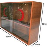 Selena Ceviz Ecza Dolabı Modern Tasarım 50x32x12 Cm Sağlam Malzeme ile Kullanışlı Depolama