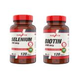 Selenium 200 Mcg 120 Tablet Biotin 5000 Mcg 120 Tablet