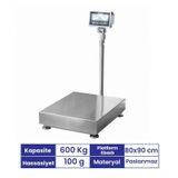 Seles 80X90 cm 600 kg Paslanmaz Tartım Baskülü