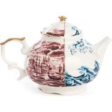 Seletti Hybrid Smeraldina Renkli Desenli Porselen Demlik - Naturel - Standart