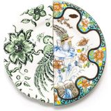 Seletti Hybrid Zoe Desenli Porselen Pasta Tabağı - Standart
