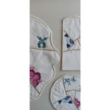 Seletti Kintsugi 18 Parça Linen Kumaş Amerikan Servis Seti - 35 x 35 cm - Açık Krem