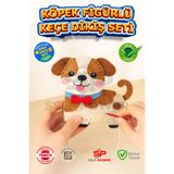 Self Power 1 ADET KÖPEK FİĞÜRLÜ ELYAF DOLDURMALI KEÇE DİKİŞ KİTİ PLASTİK İĞNE ELYAF İP DAHİL