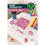Self Power 3+ Yaş Çocuklar İçin Alfabe Keçe Harf Tanıma&Eşleştirme Eğitic i ABC Öğrenme Sınıf ve Ev Eğitimi