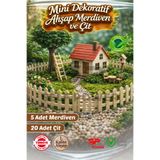 Self Power Minİ Dekore Ahşap Çit Ve Merdiven 20 Çit 5 Merdiven