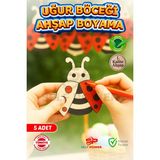 Self Power Okul Etkinlikleri Için 5 Adet Ahşap Boyama Uğur Böceği Ip ve Boya Pakete Dahildir - Ahşap - Kahverengi
