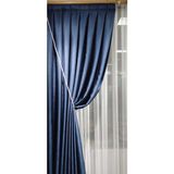 Self Stone Kruvaze Perde Tül Fon Toplama Halat Kordon Braçol 300 cm 1 Adet - Açık Gri