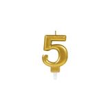 Selfbuysell 5 Rakam Mum Gold Renk - Belirtilmemiş