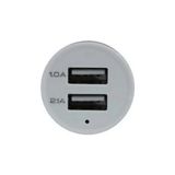 Selfbuysell Çift USB Girişli 2.1 Amp Araç Çakmak Soketi - Belirtilmemiş - (ClearEyelets)Black-RadiantOrchid