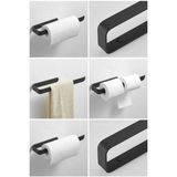 Selfbuysell Metal Mat Siyah Havluluk