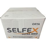 Selfex Rulo Market Poşeti Torbası - Atlet Poşet - Şeffaf - Orta Boy - 20x200 Adet - Koli