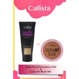 Selfie Finish Fondöten 120 Açık Bej & Color Art Blush Allık 140 Bronzed Babe Makyaj Seti