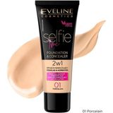 Selfıe Tıme Foundatıon & Concealer 01 Porcelaın 30-