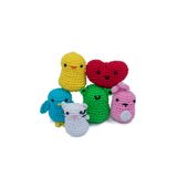 selfiko İlk Göz Ağrısı 6'lı | Yeni Başlayanlar İçin Videolu Tığ Amigurumi Örgü Seti Örgü Kiti