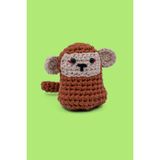 selfiko Maymunko - Yeni Başlayanlar İçin Maymun Amigurumi Tığ Örgü Öğrenme Kiti - Video & Tüm Malzemelerle Hobi Seti