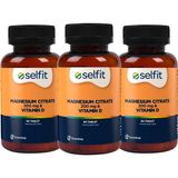 Selfit Magnesium Citrate 200 Mg & Vitamin D 60 Tablet x 3 Adet