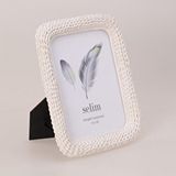 Selim 15x20 Chain Çerçeve İnci Ekru