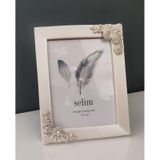 Selim Dekor 15X20 Çerçeve Beyaz-Gümüş