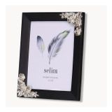 Selim Dekor Rosengard 13X18 Çerçeve Siyah-Gümüş