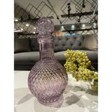 Selim Fusion Yuvarlak Dekoratif Şişe Mor 230MOR16CM - 400 ml