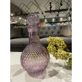 Selim Fusion Yuvarlak Dekoratif Sise Mor 230Mor16cm