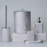 Selim Linen Gümüş Banyo Seti