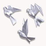 Selim Mouette 3'lü Gümüş Dekoratif Kuş
