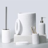 Selim Natural 3 Parça Beyaz Banyo Seti