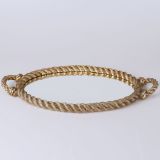 Selim Rope Altın Aynalı Tepsi