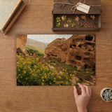 Selime Katedrali - Sarı Çiçekler Tasarımı 240 Parça Ahşap Puzzle Ahşap Kutuda MP08773