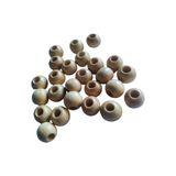 Selin 10 mm Açık Kahverengi Renkli Ahşap Boncuk 100 g Doğal Malzeme ile El Yapımı Projeler İçin