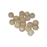 Selin 10 mm Ham İşlenmemiş Ahşap Boncuk 100 gr ( ort 250 / 300 Adet )