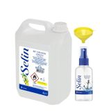 Selin 80° Limon Kolonyası, 5 Lt, 50 ML Okyanus Esintisi Sprey, Sarı Dolum Hunisi ile